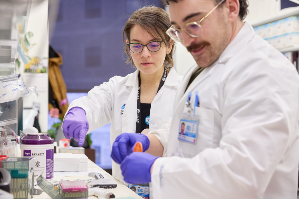 Bakel Lab members conducting sample processing and laboratory work